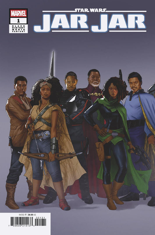 STAR WARS: JAR JAR #1 TAURIN CLARKE 2-PART BLACK HISTORY MONTH CONNECTING VARIANT ISBN: 75960621513300131 - Release Date: 2/11/26