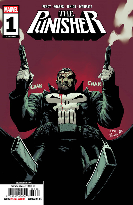 PUNISHER #1 RYAN STEGMAN 2ND PRINTING VARIANT ISBN: 75960621516400112 - FOC DATE: 3/8/26  - Release Date: 4/8/26