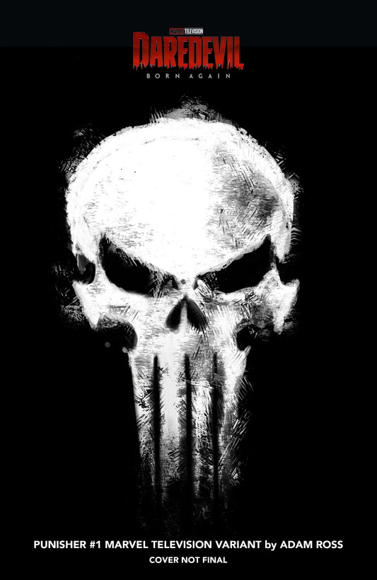 PUNISHER #1 ADAM ROSS MARVEL TELEVISION LOGO VARIANT ISBN: 75960621516400121 - Release Date: 2/25/26