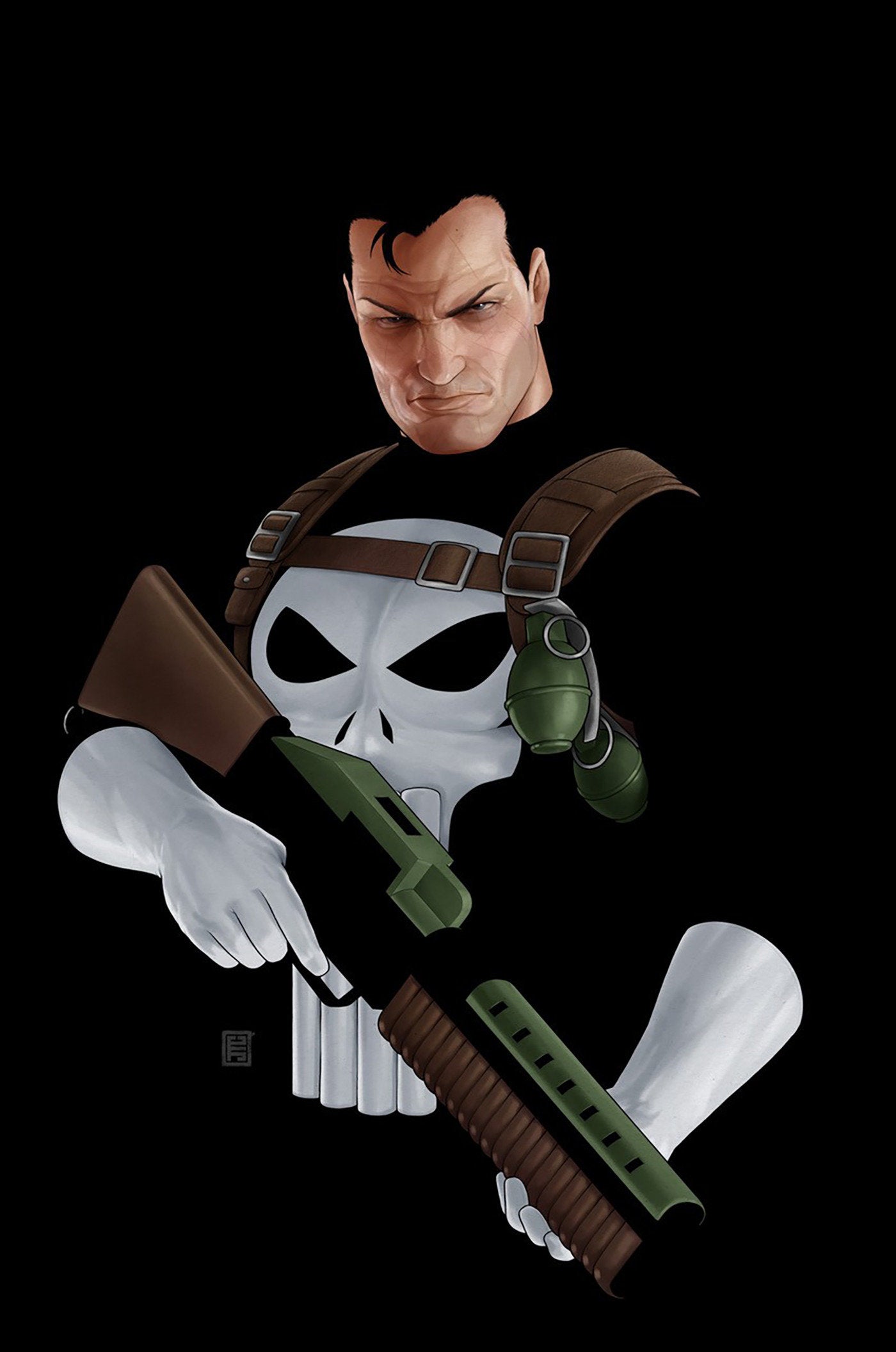 PUNISHER #1 JOHN TYLER CHRISTOPHER NEGATIVE SPACE VIRGIN VARIANT ISBN: 75960621516400161 - Release Date: 2/25/26