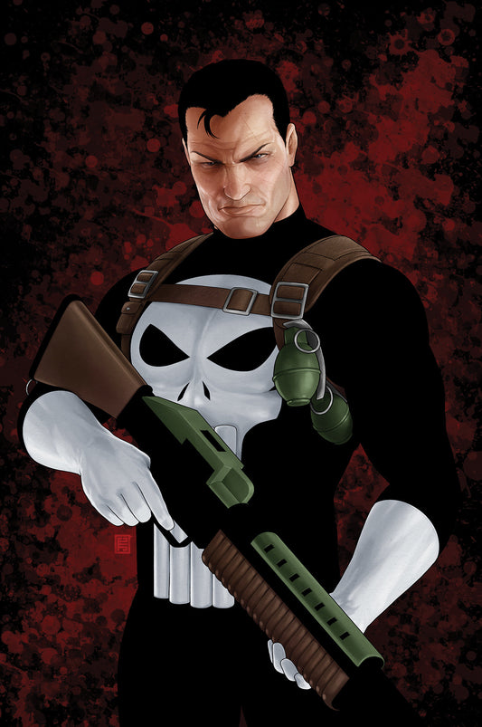 PUNISHER #1 JOHN TYLER CHRISTOPHER NEGATIVE SPACE VIRGIN 2ND PRINTING VARIANT ISBN: 75960621516400181 - FOC DATE: 3/8/26  - Release Date: 4/8/26
