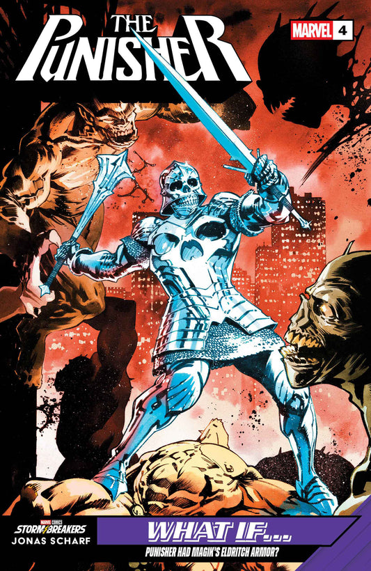 PUNISHER #4 JONAS SCHARF WHAT IF...? VARIANT ISBN: 75960621516400431 - FOC DATE: 4/19/26  - Release Date: 5/20/26