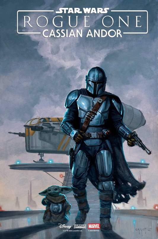 STAR WARS: ROGUE ONE - CASSIAN ANDOR #1 E.M. GIST MANDALORIAN & GROGU VARIANT ISBN: 75960621533100121 - FOC DATE: 4/5/26  - Release Date: 5/6/26