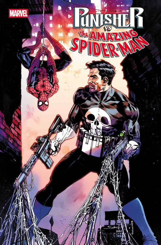 PUNISHER VS. SPIDER-MAN #1 ISBN: 75960621549200111 - FOC DATE: 5/31/26  - Release Date: 7/15/26