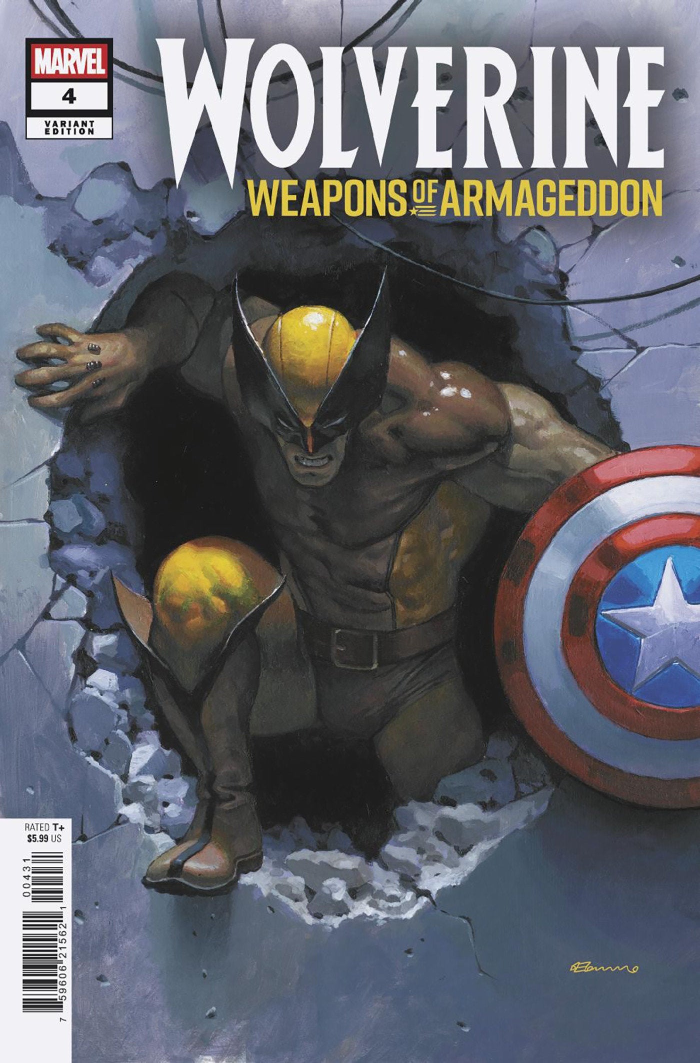WOLVERINE: WEAPONS OF ARMAGEDDON #4 FABRIZIO DE TOMMASO VARIANT ISBN: 75960621562100431 - FOC DATE: 4/19/26  - Release Date: 5/20/26