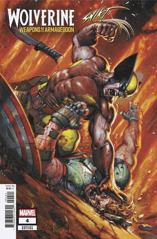 WOLVERINE: WEAPONS OF ARMAGEDDON #4 DAVIDE PARATORE VARIANT ISBN: 75960621562100441 - FOC DATE: 4/19/26  - Release Date: 5/20/26
