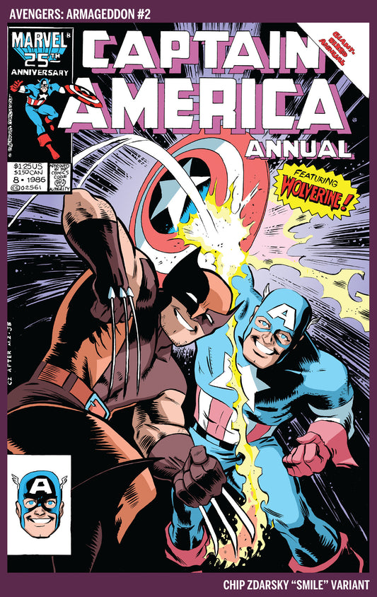 AVENGERS: ARMAGEDDON #2 CHIP ZDARSKY SMILE VARIANT ISBN: 75960621563800261 - FOC DATE: 6/14/26  - Release Date: 7/15/26