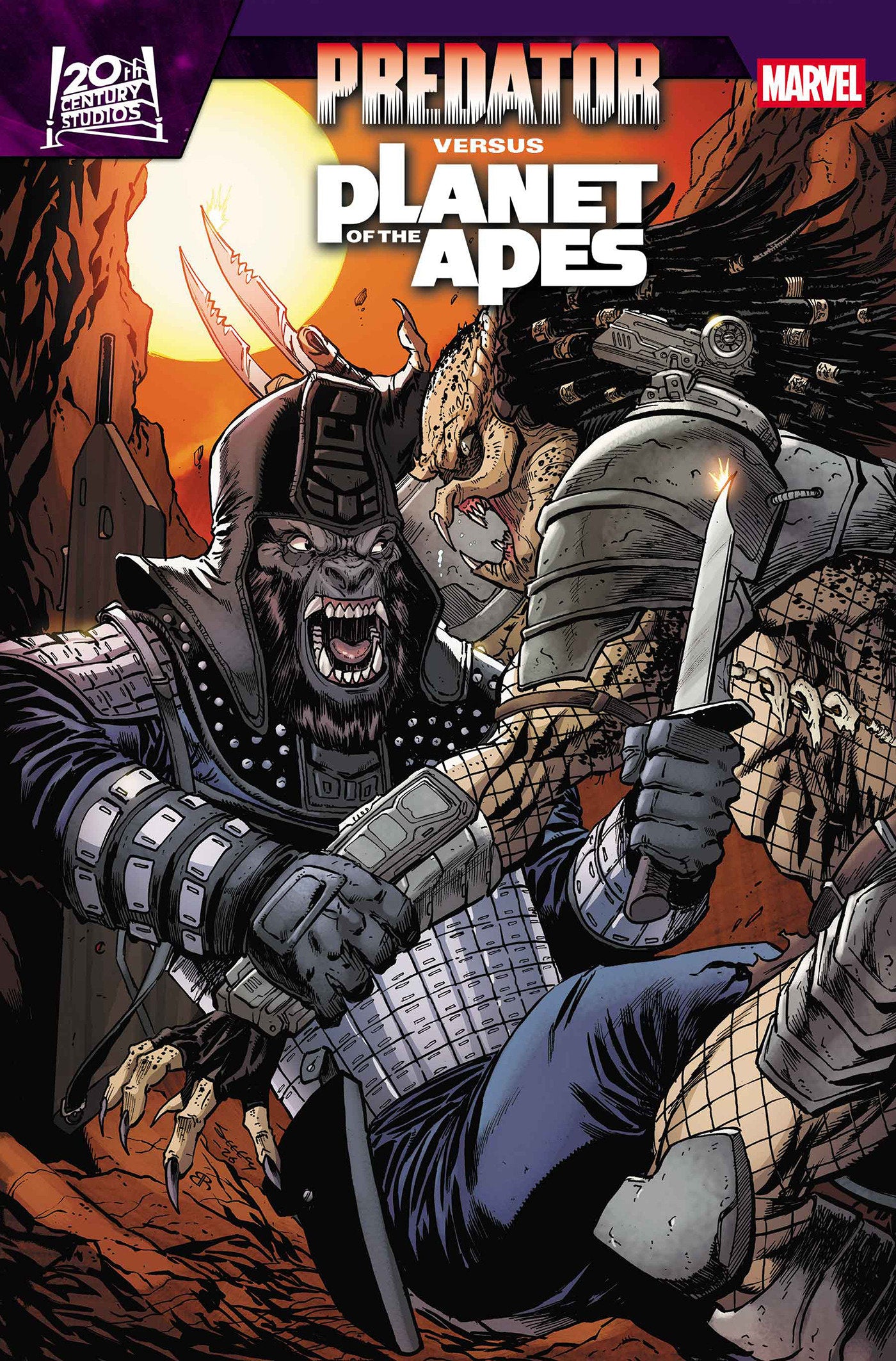 PREDATOR VS. THE PLANET OF THE APES #1 TIM SEELEY VARIANT ISBN: 75960621569000141 - FOC DATE: 6/14/26  - Release Date: 7/29/26