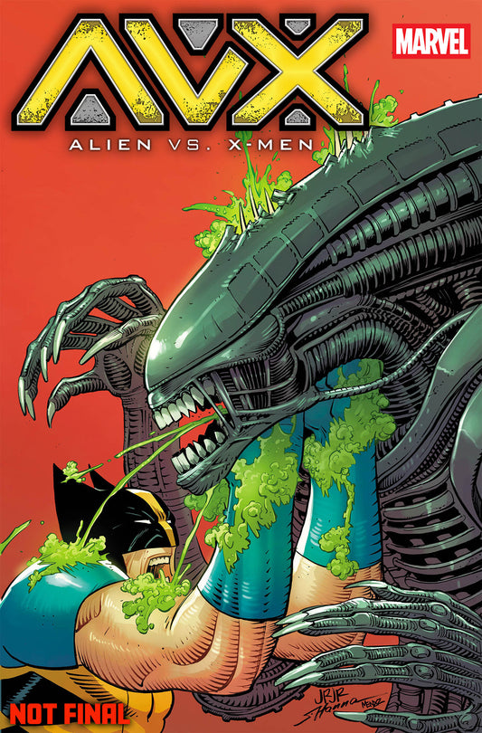 ALIEN VS. X-MEN #1 JOHN ROMITA JR. FOIL VARIANT ISBN: 75960621578200121 - FOC DATE: 8/16/26  - Release Date: 9/30/26