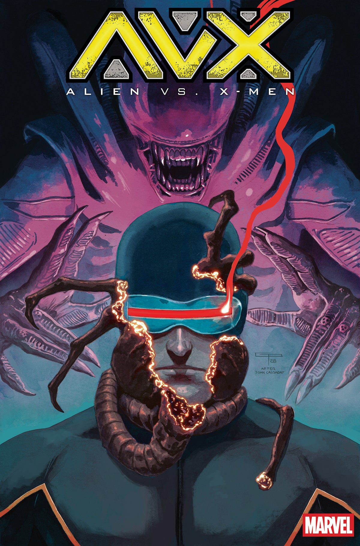 ALIEN VS. X-MEN #3 GERMAN PERALTA VARIANT ISBN: 75960621578200321 - FOC DATE: 10/18/26  - Release Date: 11/25/26
