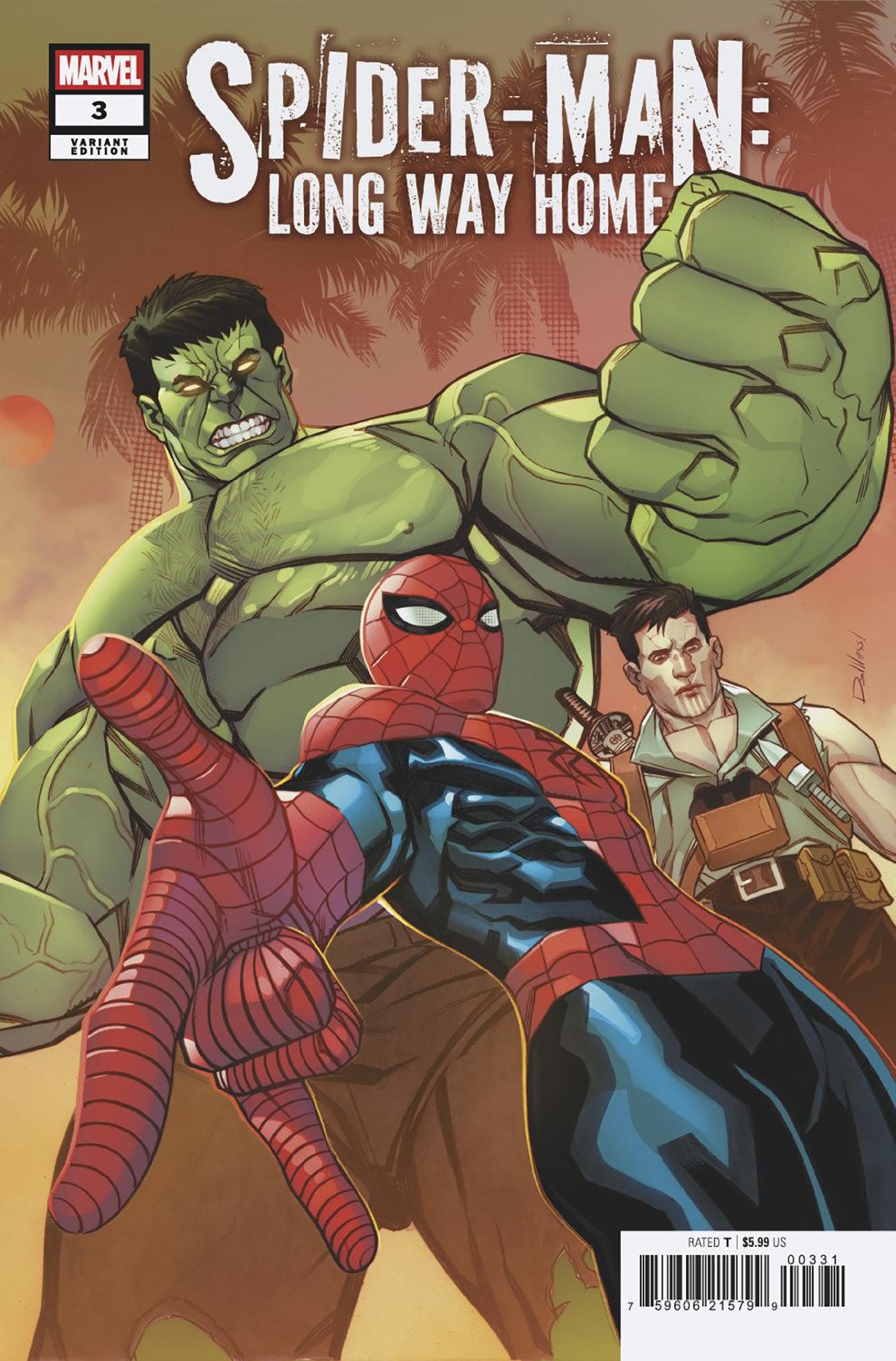 SPIDER-MAN: LONG WAY HOME #3 DAVID MESSINA VARIANT ISBN: 75960621579900331 - FOC DATE: 8/16/26  - Release Date: 9/16/26