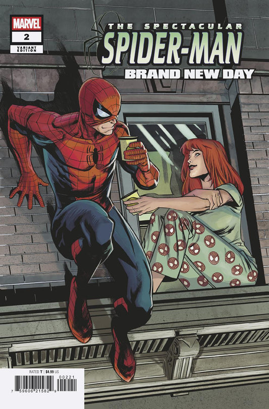SPECTACULAR SPIDER-MAN: BRAND NEW DAY #2 FRANCESCO MANNA MJ VARIANT ISBN: 75960621582900221 - FOC DATE: 5/17/26  - Release Date: 6/17/26