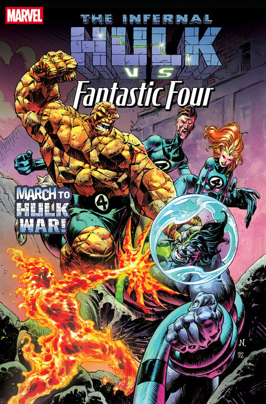 INFERNAL HULK VS. FANTASTIC FOUR #1 ISBN: 75960621585000111 - FOC DATE: 9/13/26  - Release Date: 10/14/26