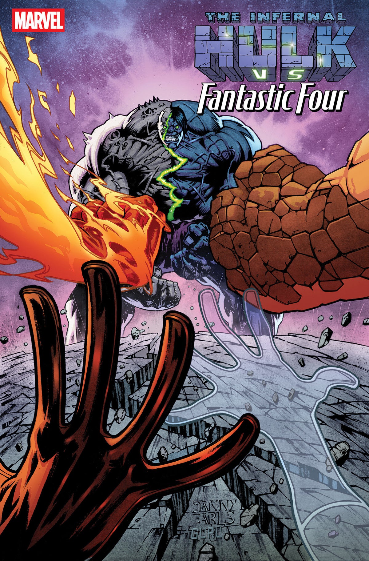 INFERNAL HULK VS. FANTASTIC FOUR #1 DANNY EARLS VARIANT ISBN: 75960621585000131 - FOC DATE: 9/13/26  - Release Date: 10/14/26