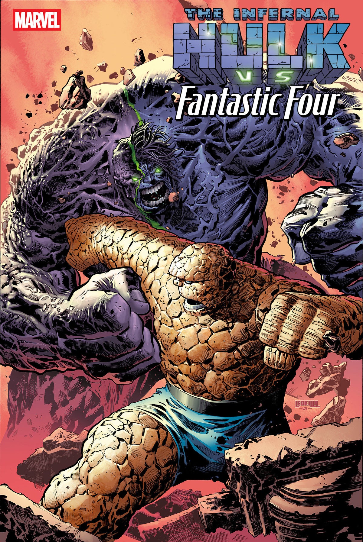 INFERNAL HULK VS. FANTASTIC FOUR #1 KEN LASHLEY VARIANT ISBN: 75960621585000141 - FOC DATE: 9/13/26  - Release Date: 10/14/26
