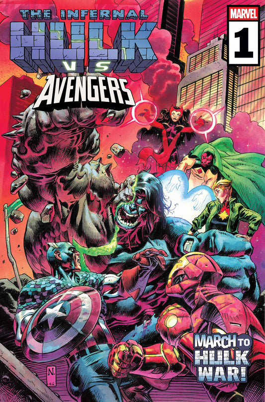 INFERNAL HULK VS. AVENGERS #1 COVER A ISBN: 75960621587400111 - FOC DATE: 10/25/26  - Release Date: 12/2/26