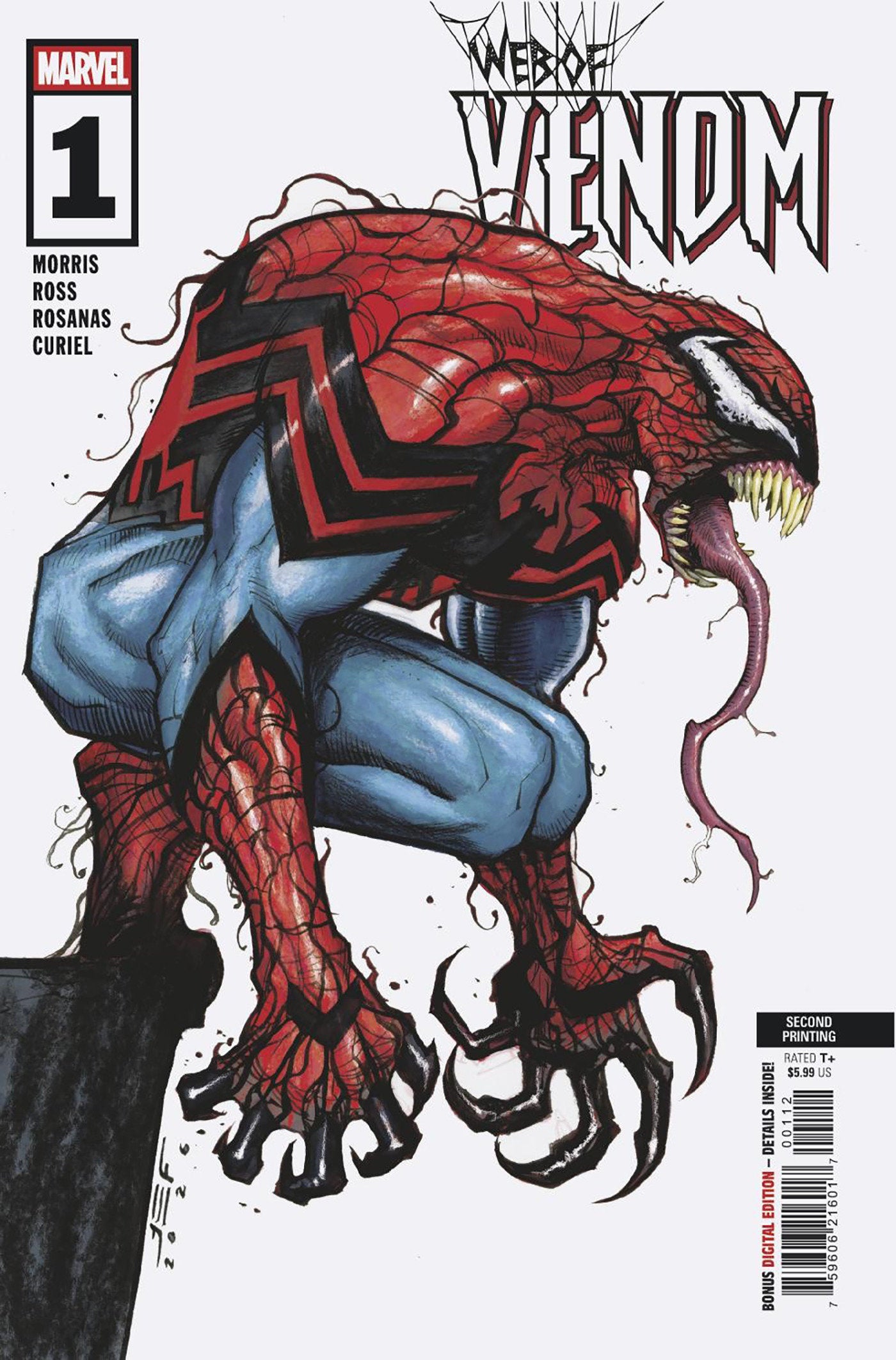 WEB OF VENOM #1 JUAN FERREYRA 2ND PRINTING VARIANT ISBN: 75960621601700112 - FOC DATE: 4/19/26  - Release Date: 5/20/26