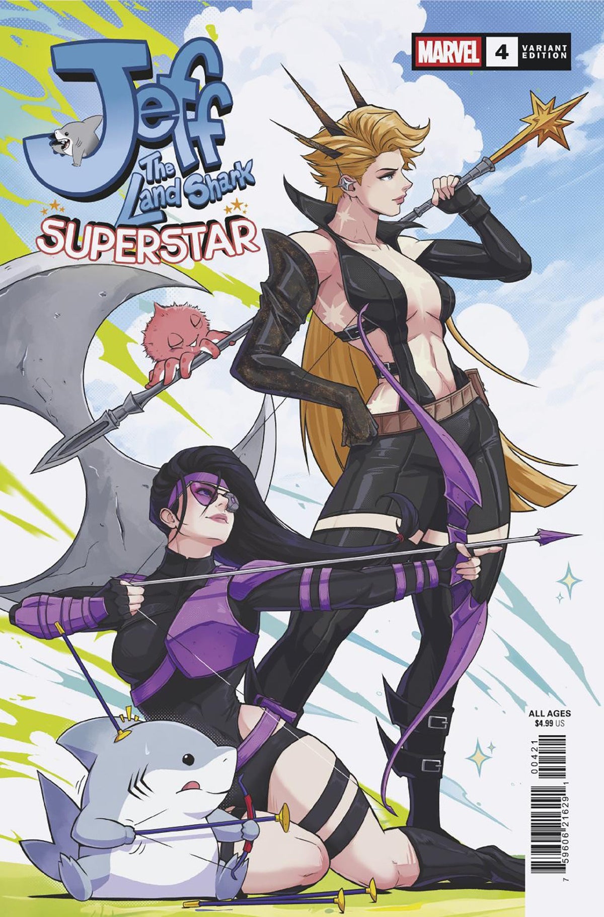 JEFF THE LAND SHARK: SUPERSTAR #4 JHONY CABALLERO VARIANT ISBN: 75960621629100421 - FOC DATE: 9/20/26  - Release Date: 10/21/26
