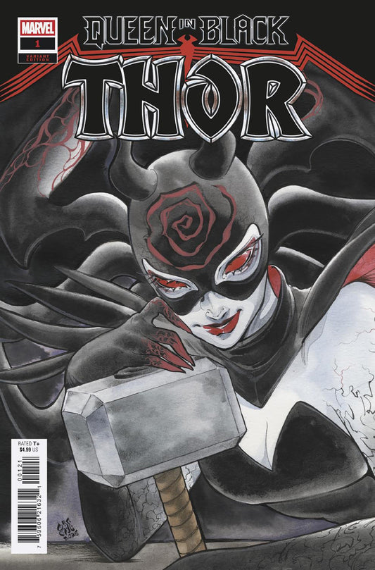 QUEEN IN BLACK: THOR #1 PEACH MOMOKO VARIANT [QIB] ISBN: 75960621632100121 - FOC DATE: 7/12/26  - Release Date: 8/12/26