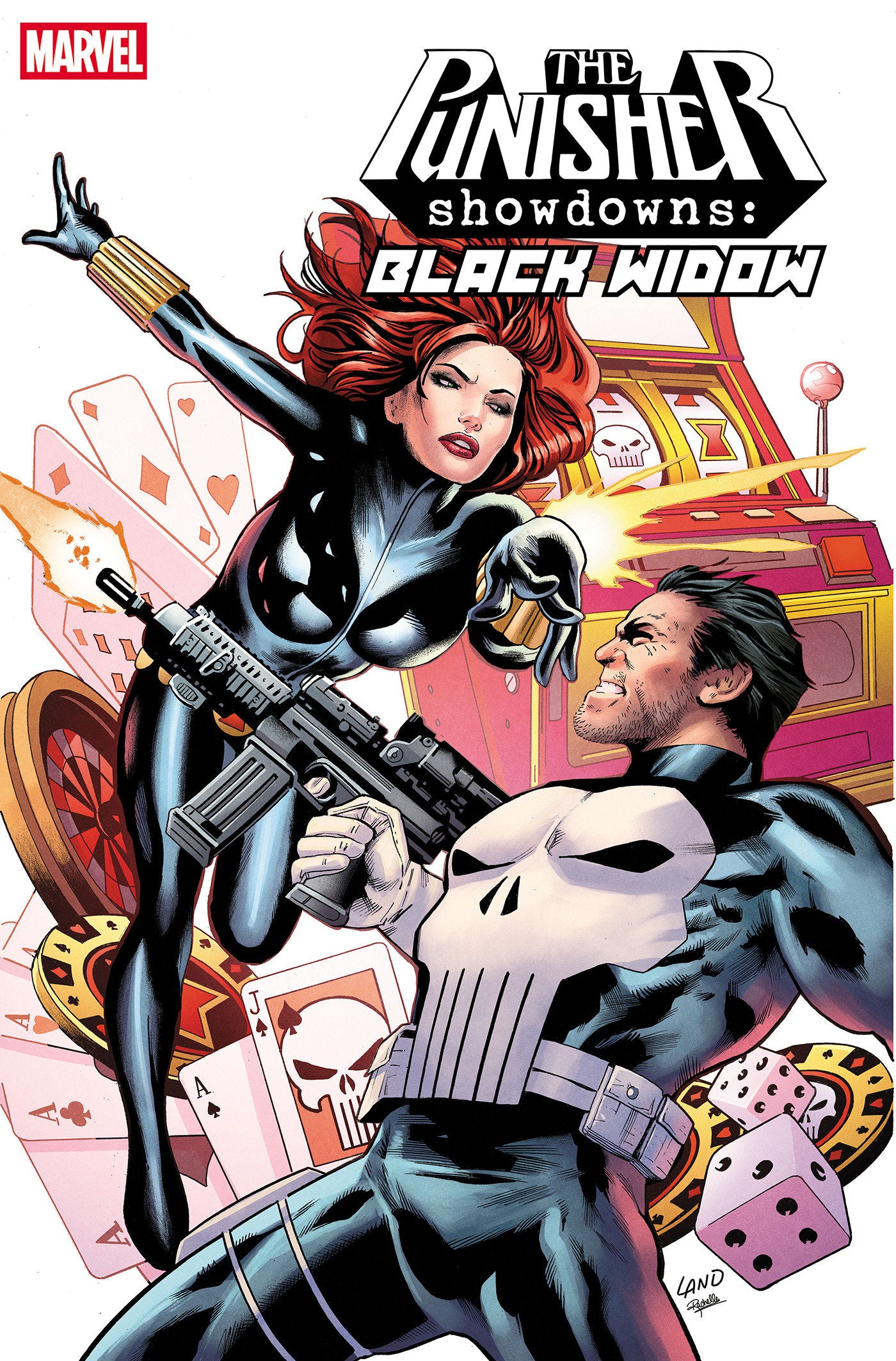 PUNISHER SHOWDOWNS: BLACK WIDOW #1 ISBN: 75960621636900111 - FOC DATE: 9/20/26  - Release Date: 10/21/26