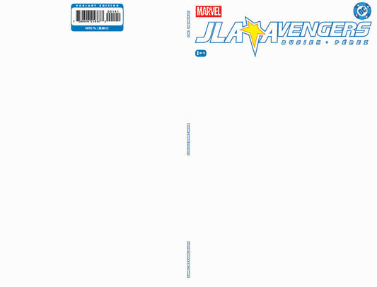 JLA/AVENGERS #1 FACSIMILE EDITION BLANK COVER VARIANT ISBN: 75960621667300141 - FOC DATE: 4/19/26  - Release Date: 5/27/26