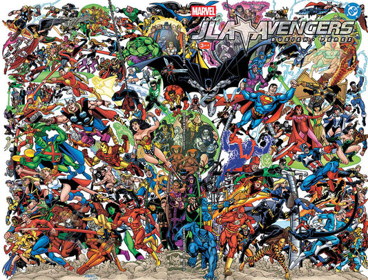 JLA/AVENGERS #3 FACSIMILE EDITION WRAPAROUND COVER ISBN: 75960621667300311 - FOC DATE: 6/14/26  - Release Date: 7/22/26