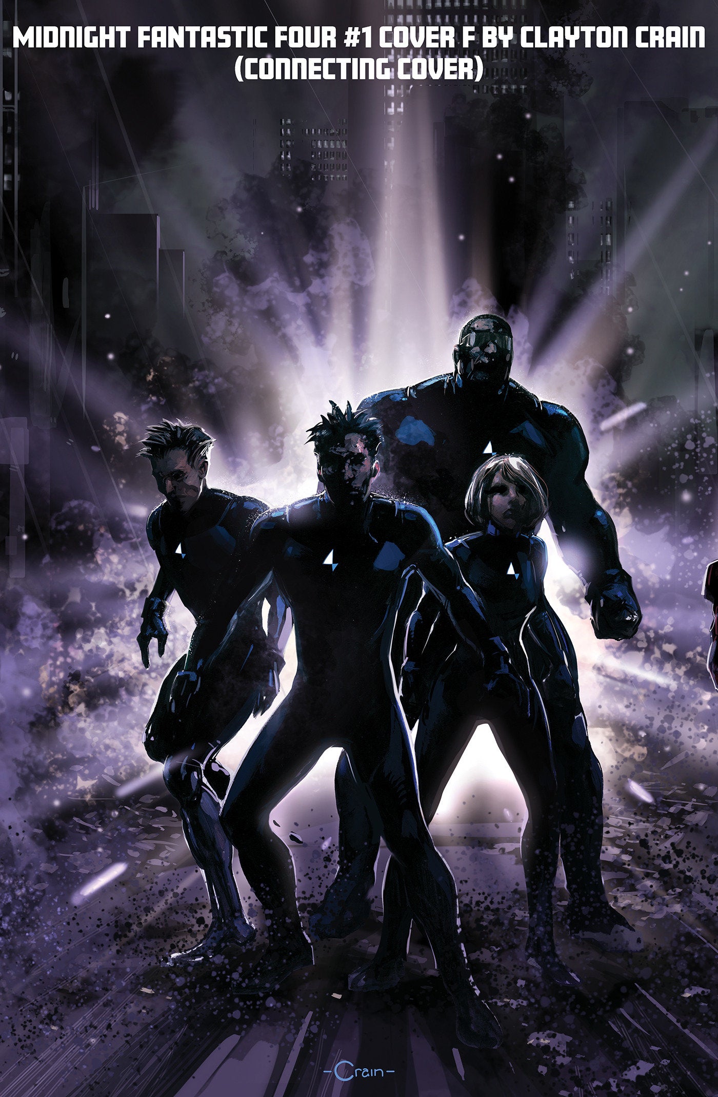 MIDNIGHT FANTASTIC FOUR #1 COVER F CLAYTON CRAIN 3-PART CONNECTING VARIANT ISBN: 75960621680200151 - FOC DATE: 8/30/26  - Release Date: 10/7/26