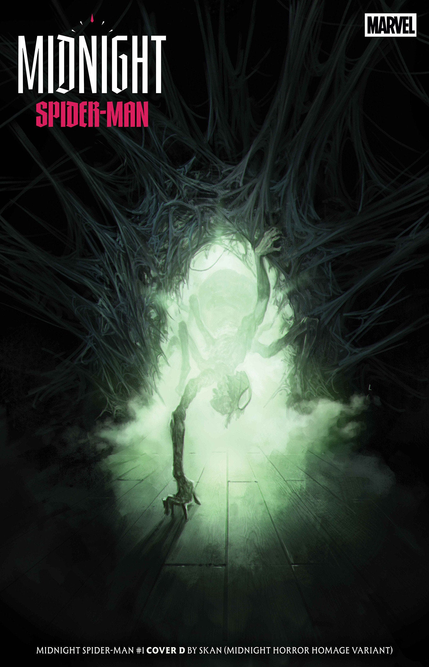 MIDNIGHT SPIDER-MAN #1 COVER D SKAN MIDNIGHT HORROR HOMAGE VARIANT ISBN: 75960621681900141 - FOC DATE: 8/30/26  - Release Date: 10/7/26