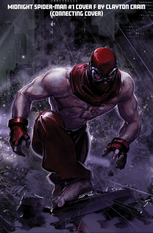 MIDNIGHT SPIDER-MAN #1 COVER F CLAYTON CRAIN 3-PART CONNECTING VARIANT ISBN: 75960621681900151 - FOC DATE: 8/30/26  - Release Date: 10/7/26