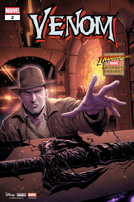 VENOM #2 IBAN COELLO INDIANA JONES MARVEL ARTIFACT VARIANT ISBN: 75960621682600231 - FOC DATE: 10/18/26  - Release Date: 11/25/26