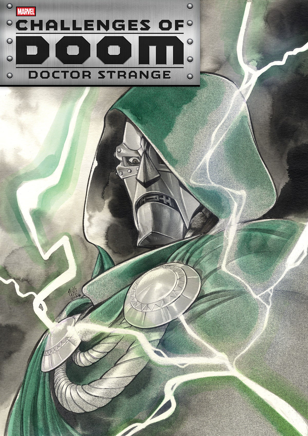 CHALLENGES OF DOOM: DOCTOR STRANGE #1 PEACH MOMOKO MOMO-TONE VARIANT ISBN: 75960621690100121 - FOC DATE: 10/4/26  - Release Date: 11/4/26