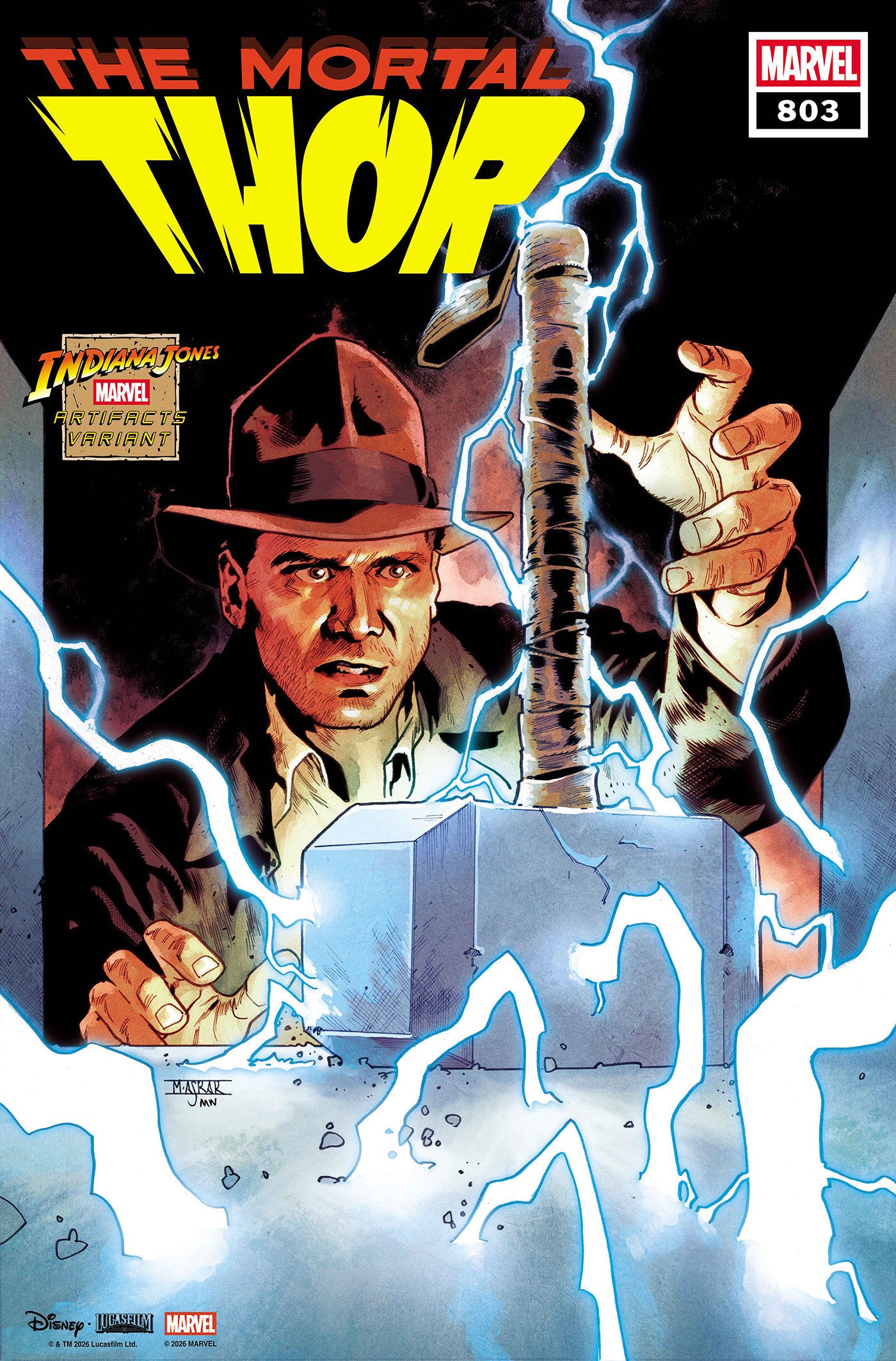THOR #803 MAHMUD ASRAR INDIANA JONES MARVEL ARTIFACT VARIANT ISBN: 75960621705280331 - FOC DATE: 10/18/26  - Release Date: 11/25/26