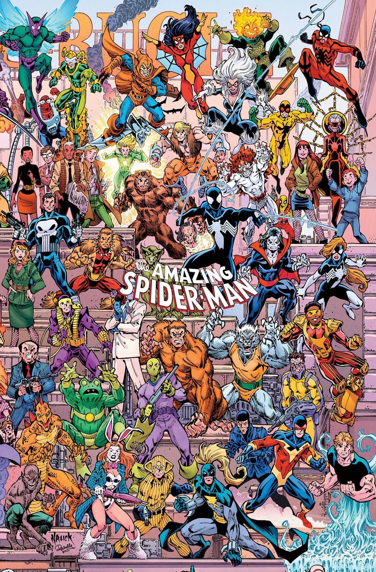 AMAZING SPIDER-MAN #1001 TODD NAUCK 4-PART CONNECTING LEGACY VARIANT ISBN: 75960623001300121 - FOC DATE: 9/13/26  - Release Date: 10/14/26