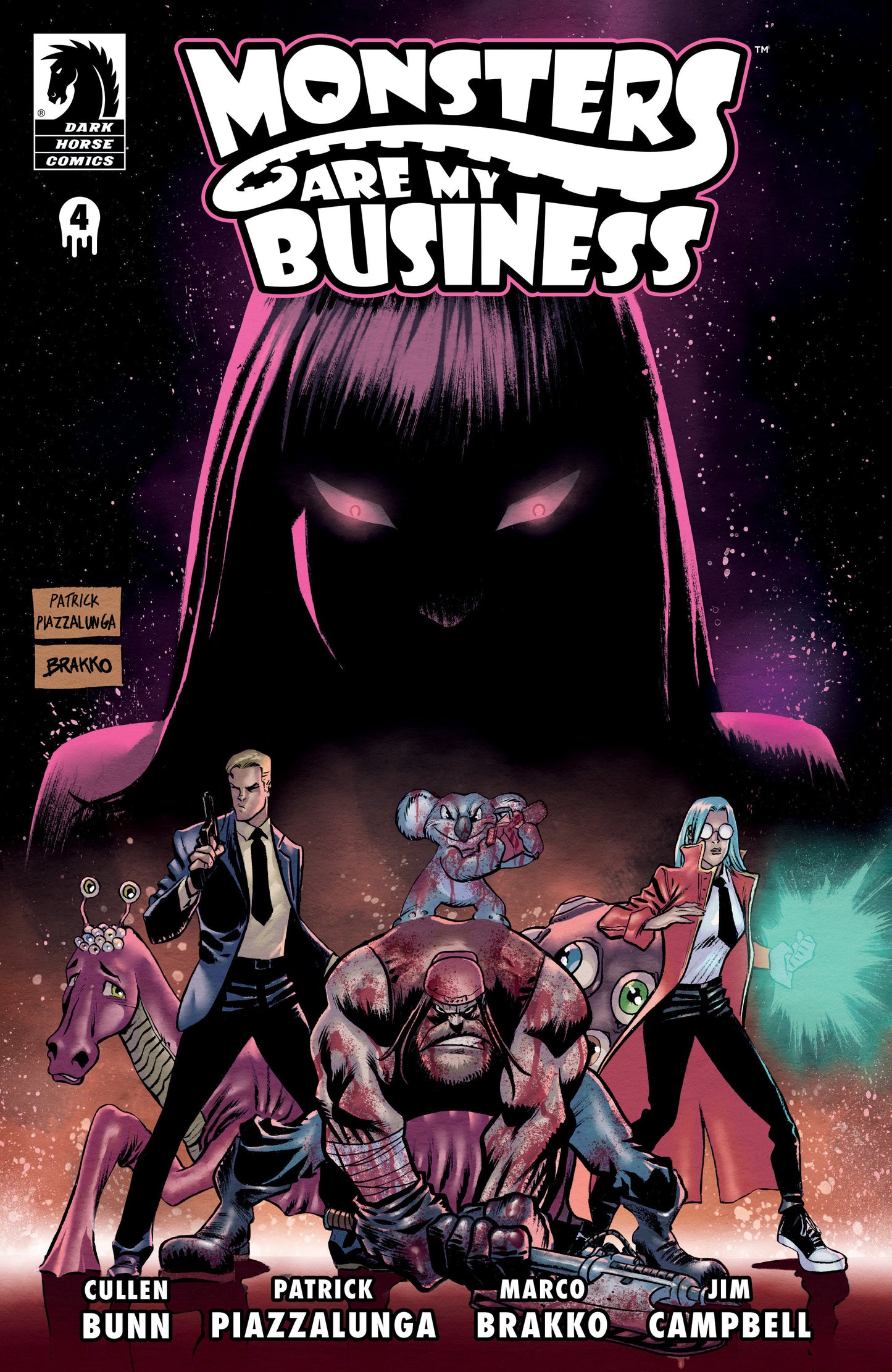 Monsters Are My Business (And Business is Bloody) #4 (CVR A) (Patrick Piazzalunga) - Release Date:  7/10/24