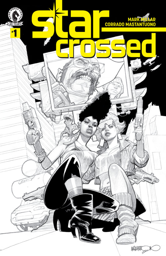 Star-Crossed #1 (CVR B) (B&W) (Corrado Mastantuono) ISBN: 76156801222400121 - FOC DATE: 5/24/26  - Release Date: 7/8/26