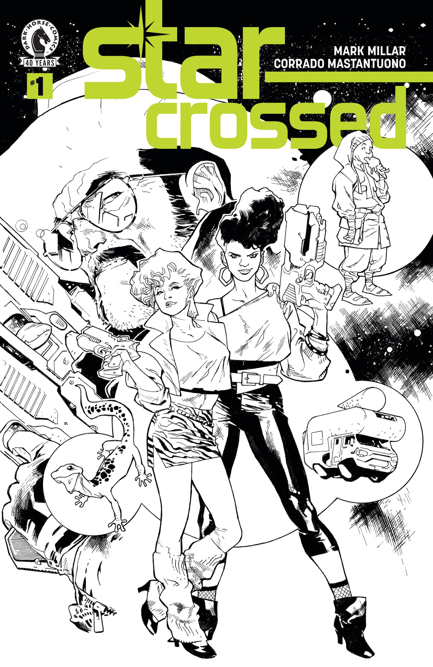 Star-Crossed #1 (CVR D) (B&W) (Stuart Immonen) ISBN: 76156801222400141 - FOC DATE: 5/24/26  - Release Date: 7/8/26