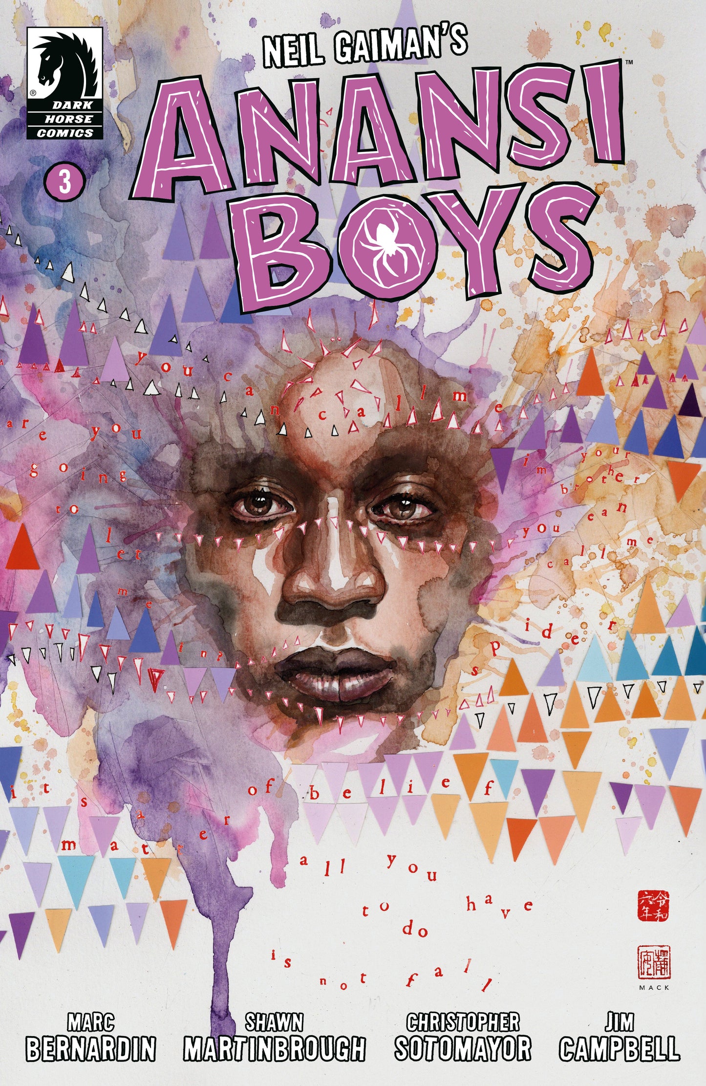 Anansi Boys I #3 (CVR A) (David Mack)  - Release Date: 8/28/24