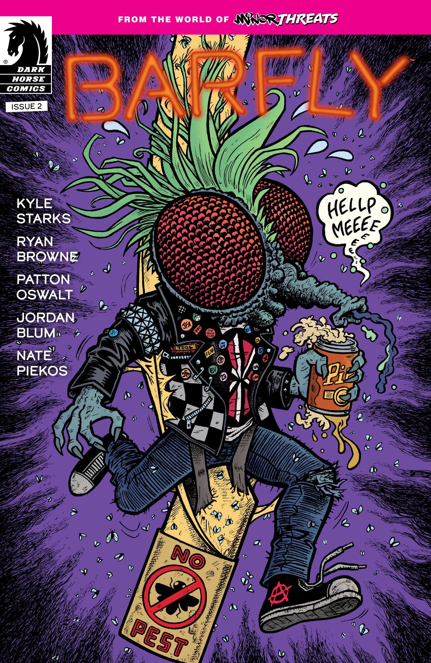 From the World of Minor Threats: Barfly #2 (CVR B) (Evan Dorkin)  - Release Date: 8/14/24