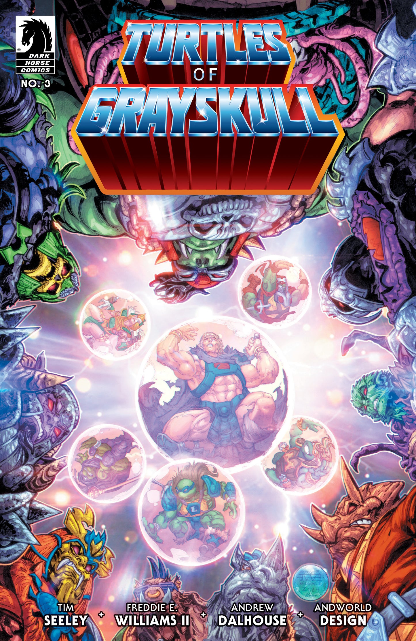 Masters of the Universe/Teenage Mutant Ninja Turtles: Turtles of Grayskull #3 (CVR A) (Freddie E. Williams II)  - Release Date:  1/22/25