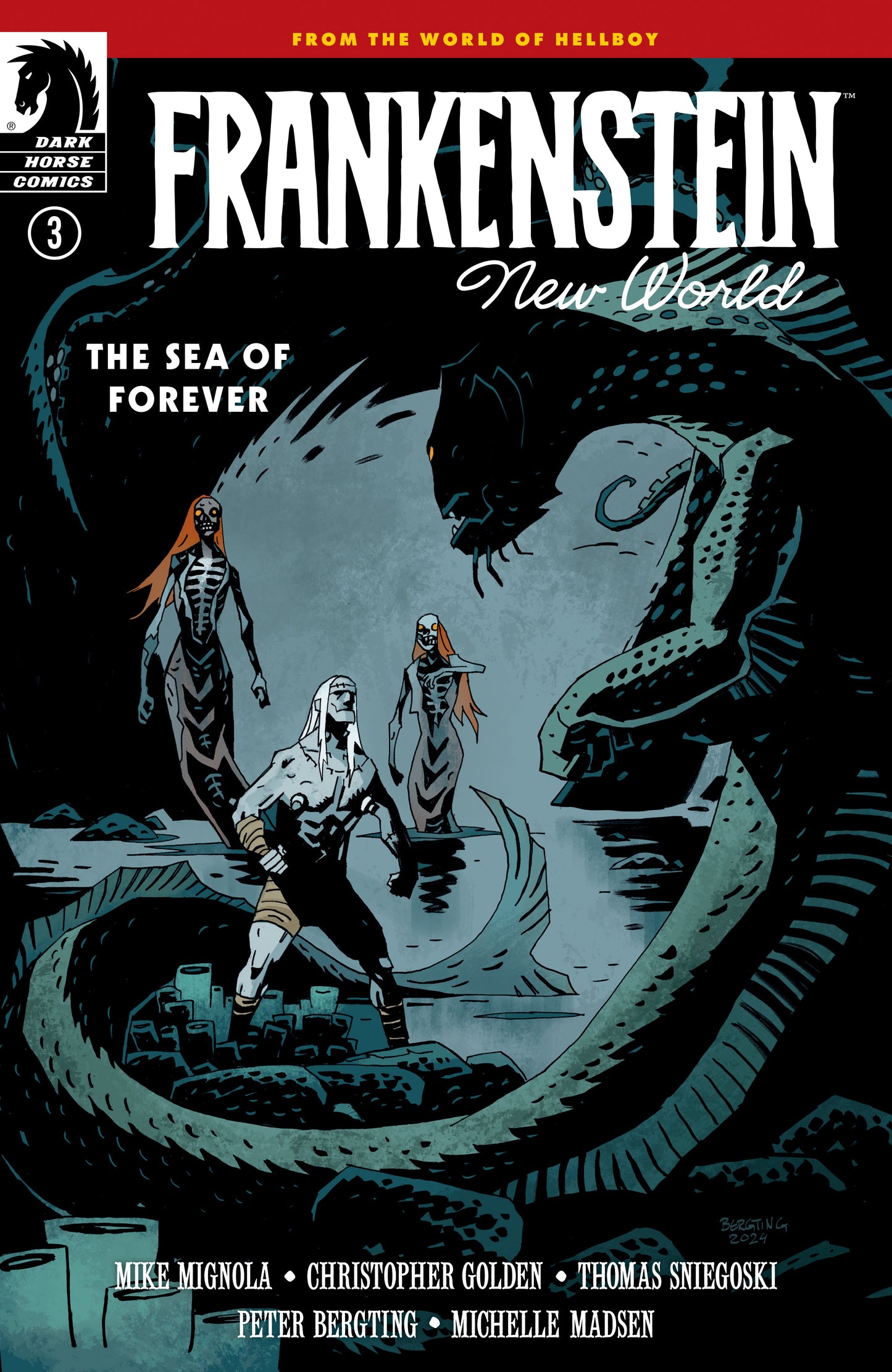 Frankenstein: New World--The Sea of Forever #3 (CVR A) (Peter Bergting)  - Release Date:  4/16/25