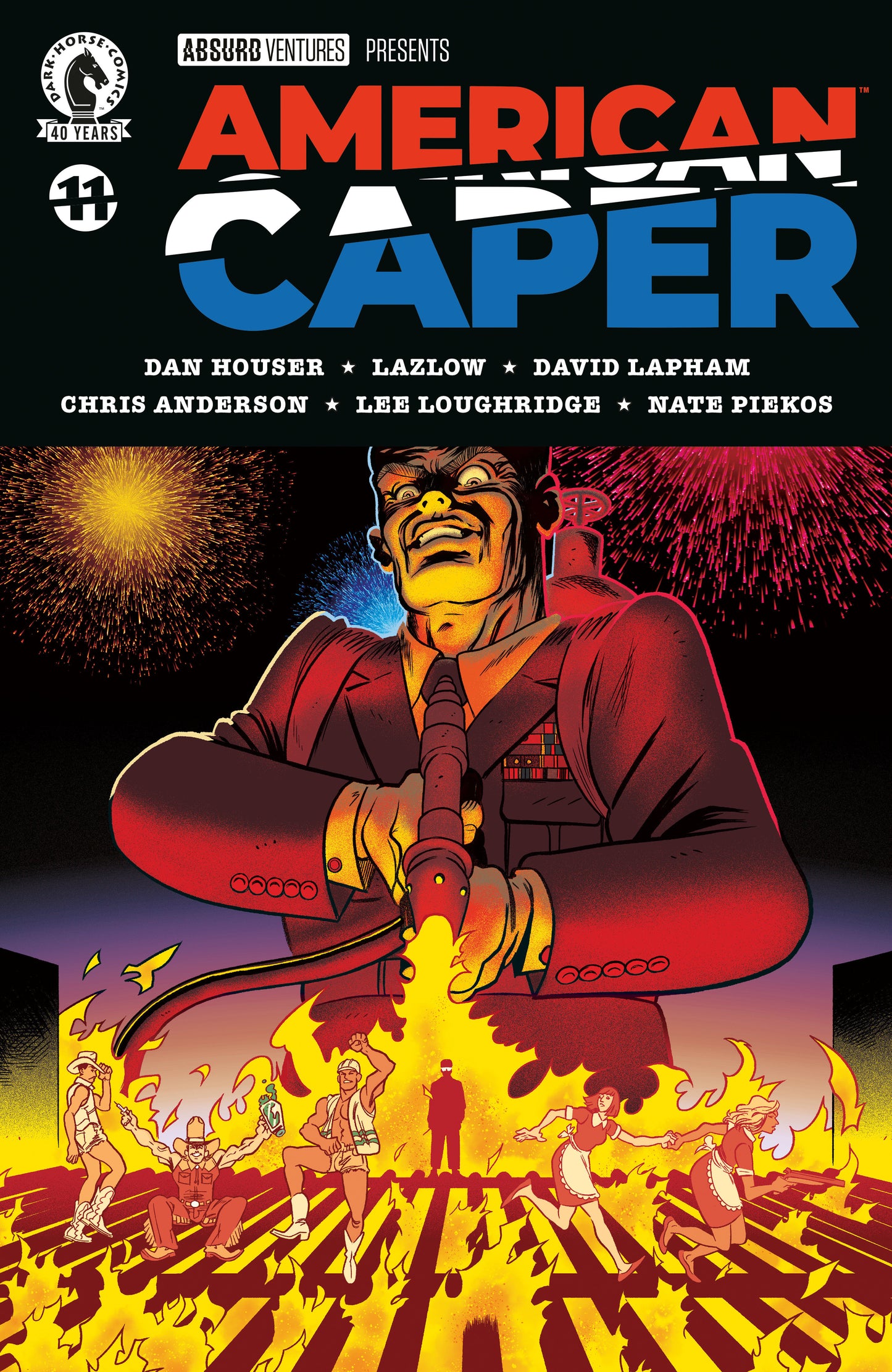 American Caper #11 (CVR A) (Tyler Boss) ISBN: 76156801474701111 - FOC DATE: 8/23/26  - Release Date: 9/30/26