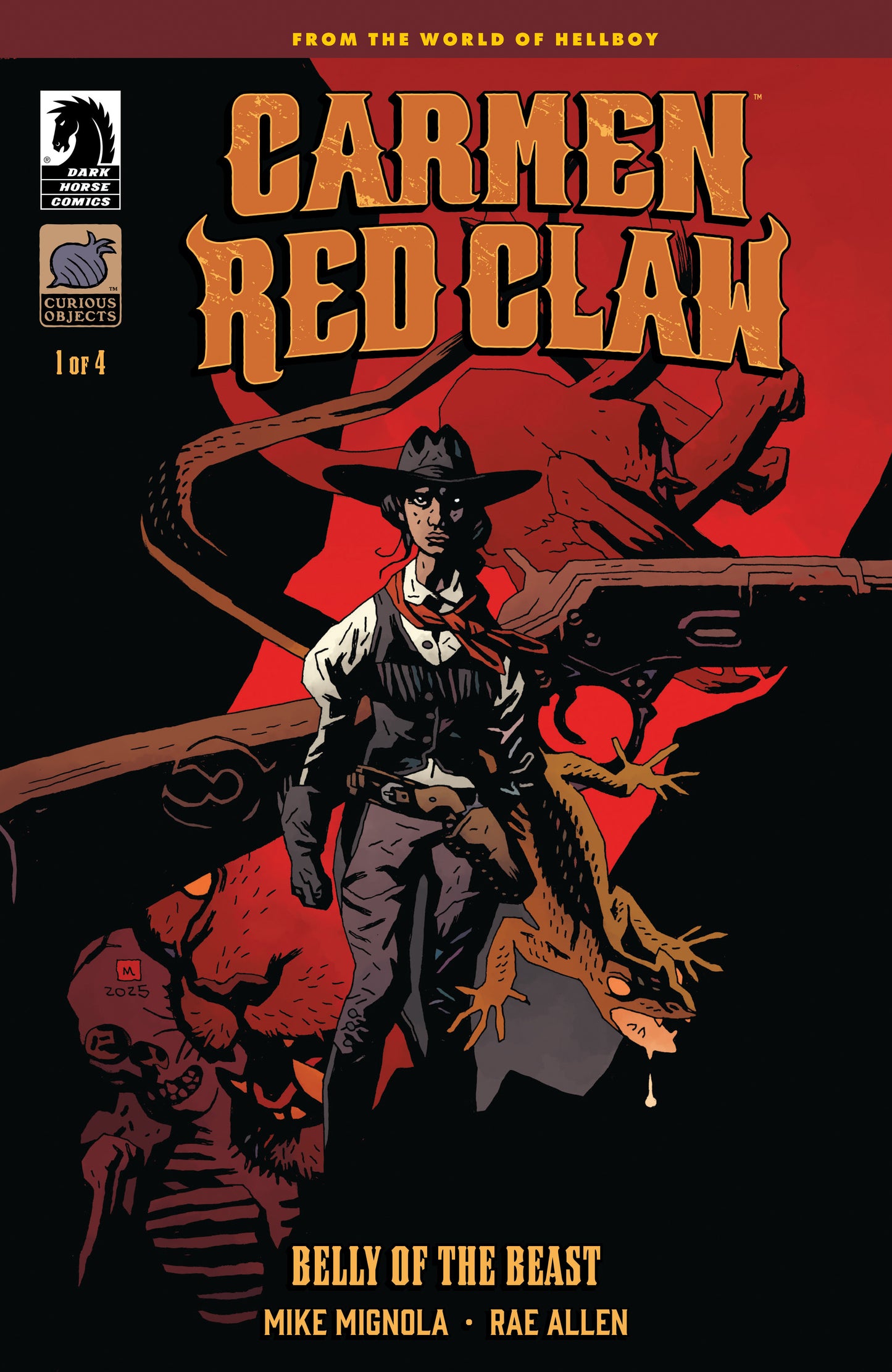 Carmen Red Claw: Belly of the Beast #1 (CVR B) (Mike Mignola) ISBN: 76156801488400121 - Release Date: 1/7/26