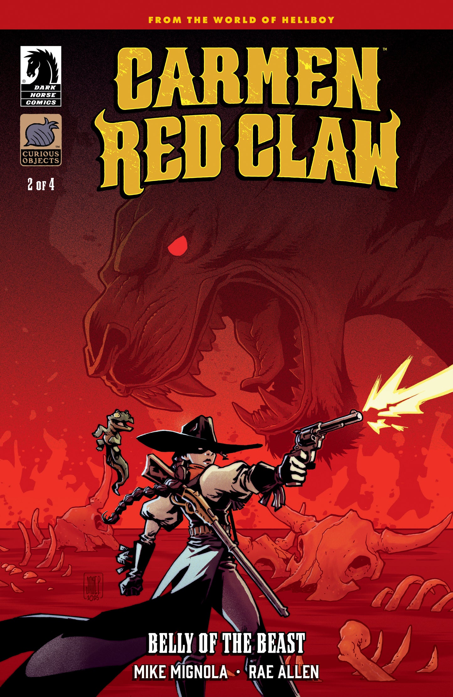 Carmen Red Claw: Belly of the Beast #2 (CVR B) (Jake Parker) ISBN: 76156801488400221 - Release Date: 2/18/26