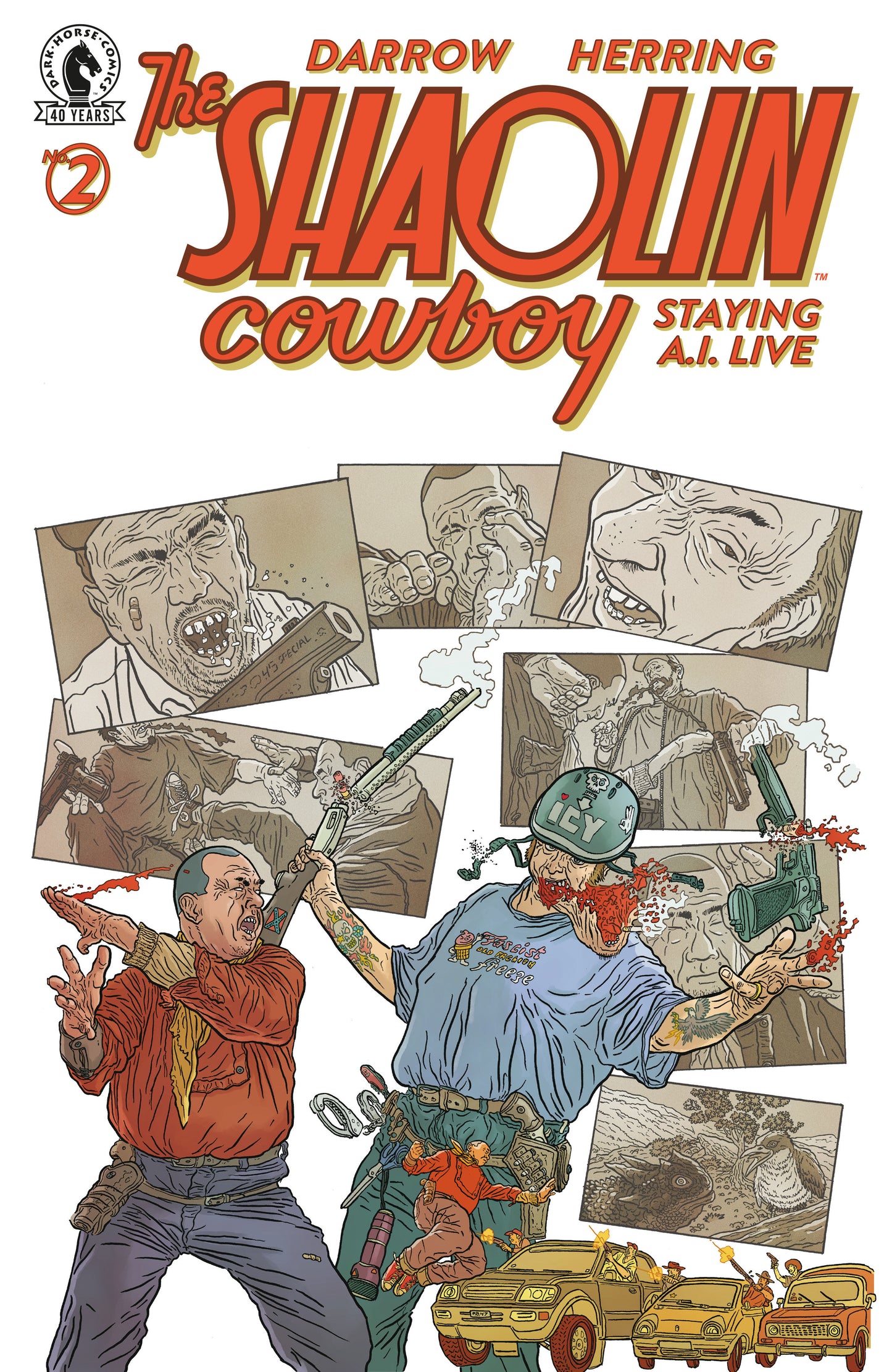 Shaolin Cowboy: Staying A.I.Live #2 (CVR A) (Geof Darrow) ISBN: 76156801595900211 - FOC DATE: 7/5/26  - Release Date: 8/12/26