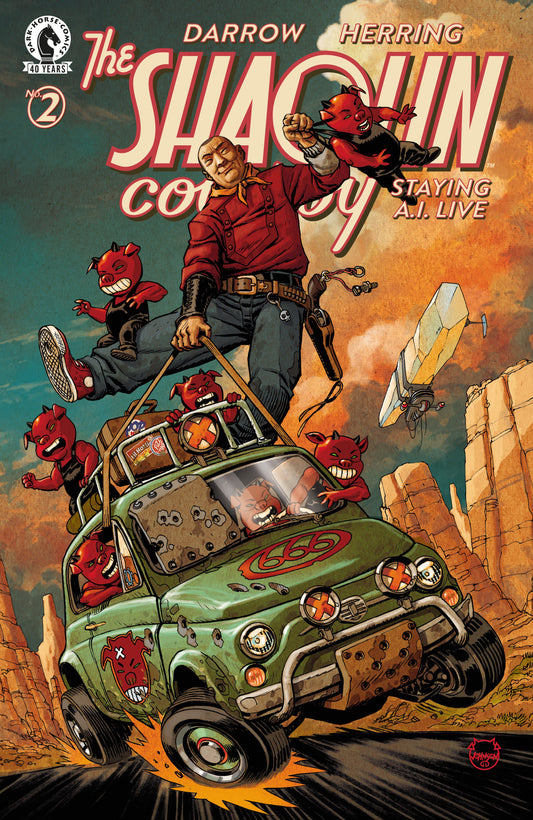 Shaolin Cowboy: Staying A.I.Live #2 (CVR C) (Dave Johnson) ISBN: 76156801595900231 - FOC DATE: 7/5/26  - Release Date: 8/12/26