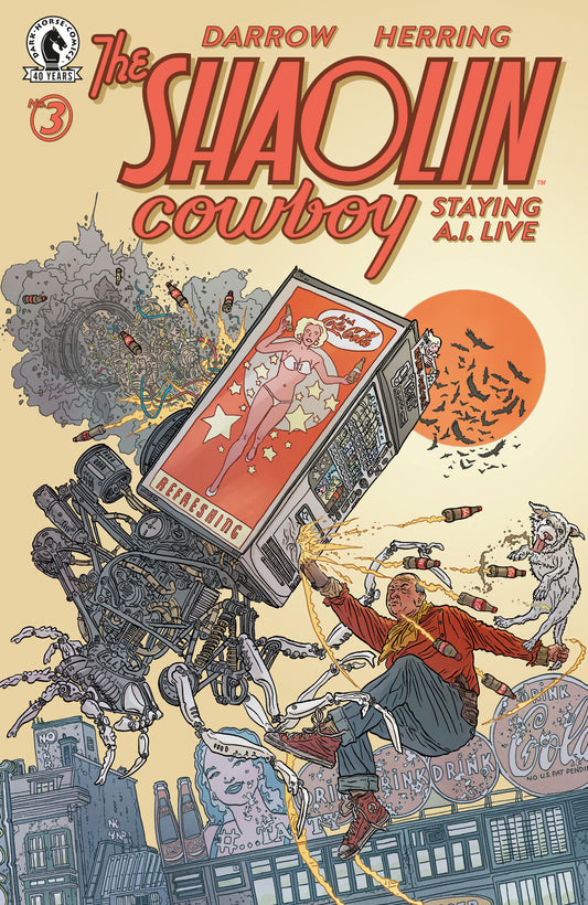 Shaolin Cowboy: Staying A.I.Live #3 (CVR A) (Geof Darrow) ISBN: 76156801595900311 - FOC DATE: 8/16/26  - Release Date: 9/16/26
