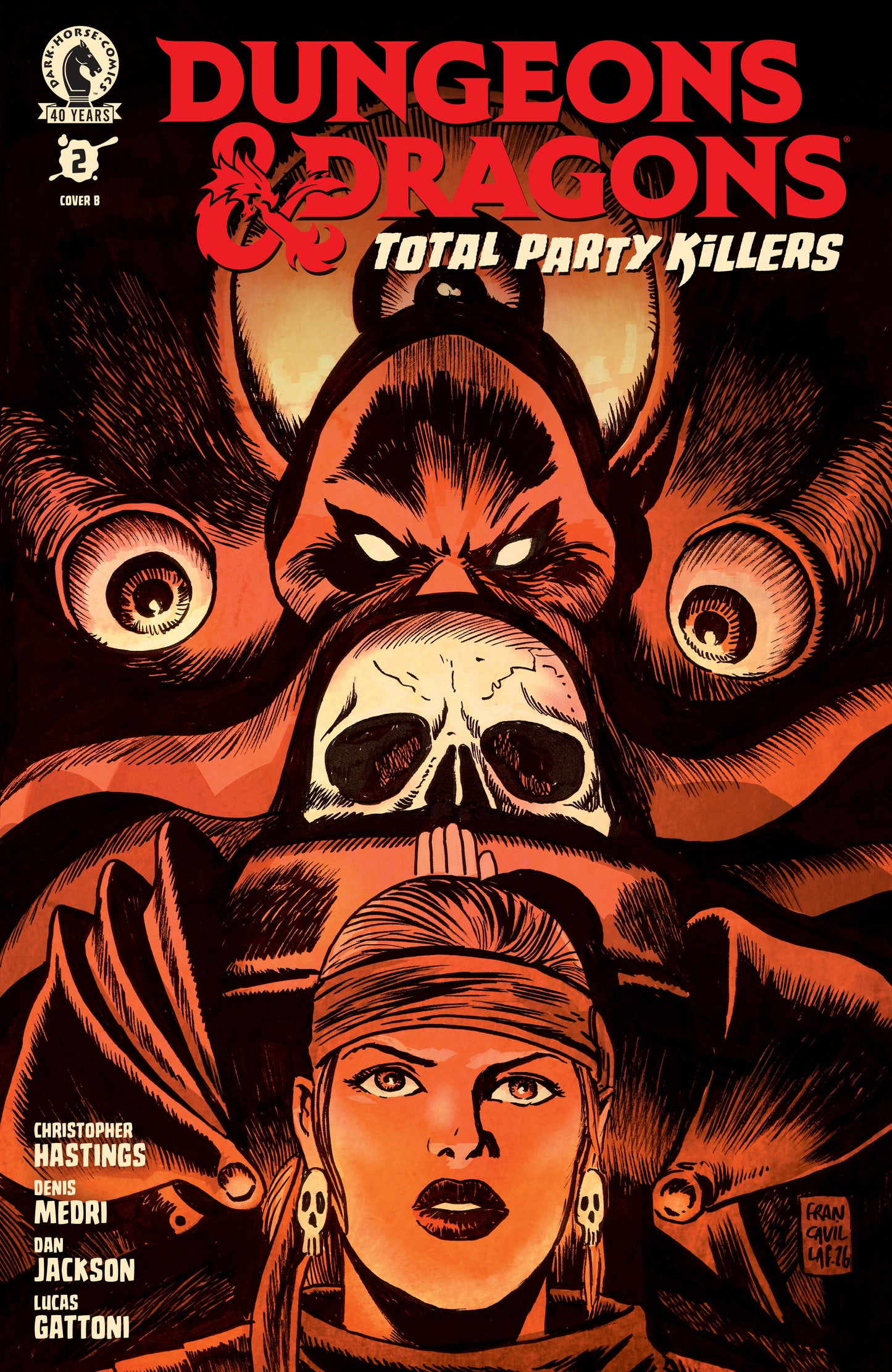 Dungeons & Dragons: Total Party Killers #2 (CVR B) (Francesco Francavilla)) ISBN: 76156801598000221 - FOC DATE: 7/26/26  - Release Date: 9/2/26