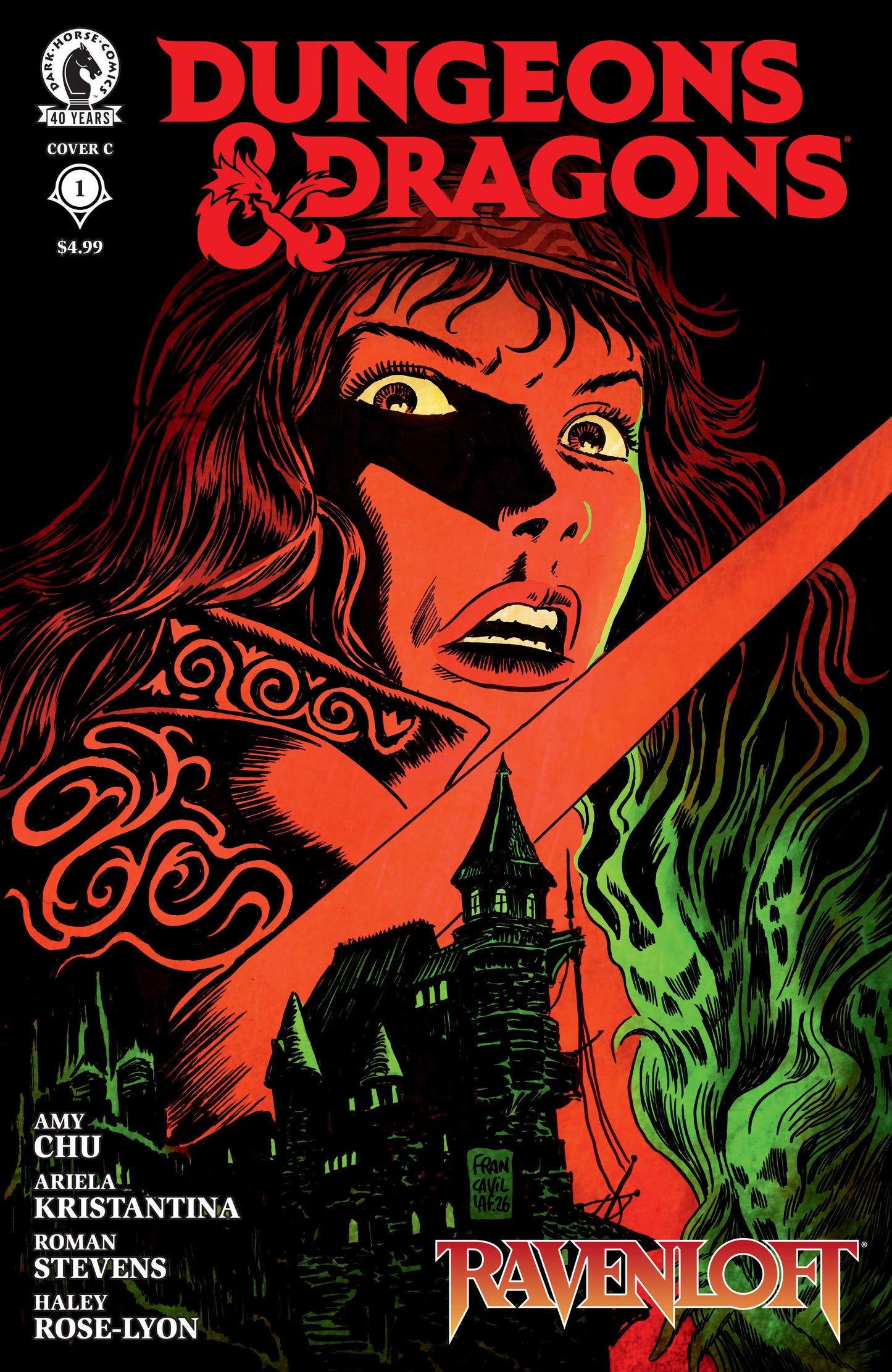 Dungeons & Dragons: Ravenloft #1 (CVR C) (Francesco Francavilla) ISBN: 76156801608600131 - FOC DATE: 8/9/26  - Release Date: 9/16/26
