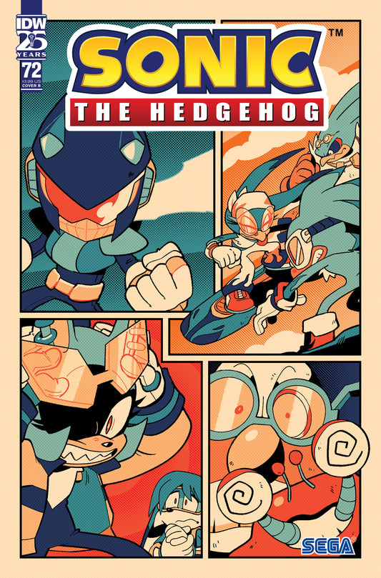 Sonic the Hedgehog #72 Variant B (Rothlisberger)  - Release Date: 8/28/24