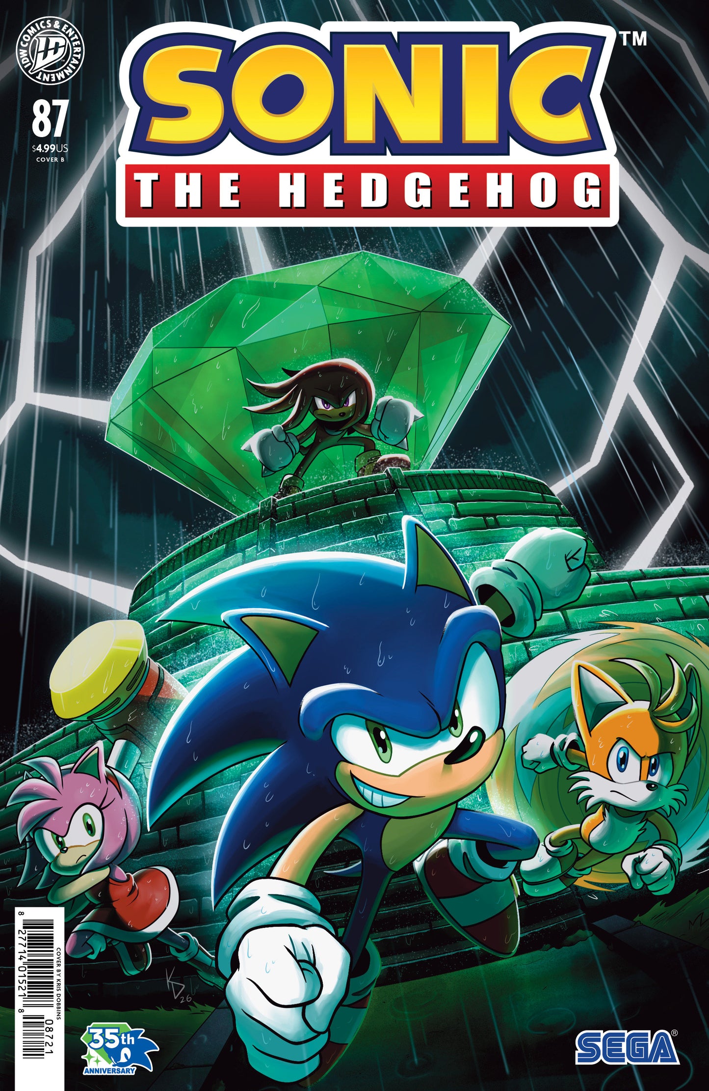 Sonic the Hedgehog #87 Variant B (Dobbins) ISBN: 82771401521808721 - FOC DATE: 5/3/26  - Release Date: 6/10/26